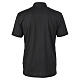 Polo clergy Cococler manica corta nero filo di scozia s7