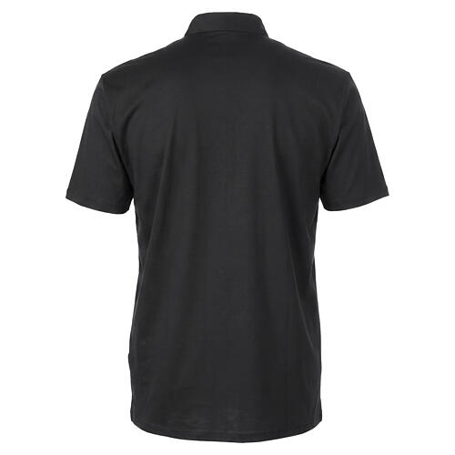 Cococler short-sleeved black lisle clergy polo shirt 7