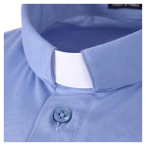Polo clergy fil d'Écosse Cococler manches courtes aigue-marine 3