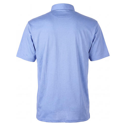 Polo clergy fil d'Écosse Cococler manches courtes aigue-marine 7