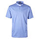 Polo clergy fil d'Écosse Cococler manches courtes aigue-marine s1