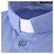Polo clergy fil d'Écosse Cococler manches courtes aigue-marine s3