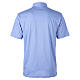 Polo clergy fil d'Écosse Cococler manches courtes aigue-marine s7
