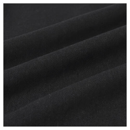 Clergy polo shirt by Cococler, short sleeves, black jacquard cotton 5