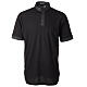 Maglia nera manica corta Cococler jaquard cotone s1