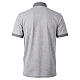 Polo manches courtes Cococler jacquard coton gris s7