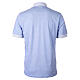 Polo Cococler bleu ciel piqué contraste ligne col clergy s8