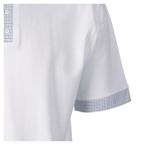 Polo Cococler piqué contraste croix blanc col clergy 5