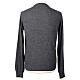 Sweater anthracite shaved crewneck 10% cashmere 40% merino wool, In Primis s5