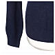 Pulôver gola redonda tricô plano azul escuro 10% caxemira 40% lã de merino In Primis s3