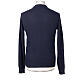 In Primis crewneck sweater shaved blue 10% cashmere 40% merino wool s5