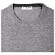 Pullover girocollo grigio 10% cashmere 40% lana merino In Primis s4