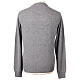 Pullover girocollo grigio 10% cashmere 40% lana merino In Primis s5
