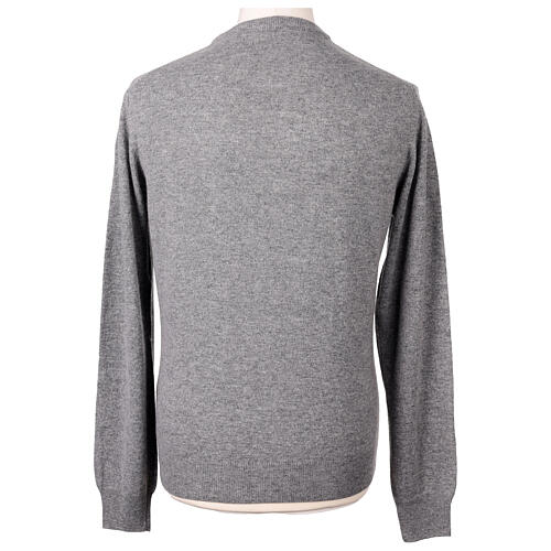 Gray crewneck sweater 10% cashmere 40% merino wool, In Primis 5