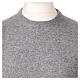 Gray crewneck sweater 10% cashmere 40% merino wool, In Primis s2