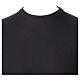 Black brushed crewneck by In Primis, 10% cashmere, 40% merino wool s2