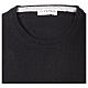Black brushed crewneck by In Primis, 10% cashmere, 40% merino wool s4