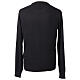 Black brushed crewneck by In Primis, 10% cashmere, 40% merino wool s5