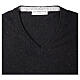 Black brushed V-neck pullover by In Primis, 10% cashmere, 40% merino wool s4
