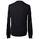 Black V-Neck Shaved Sweater 10% Cashmere 40% Merino Wool by In Primis s5