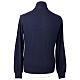 In Primis blue zip mock neck polo, 10% cashmere, 40% merino wool s6