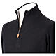 Black zip turtleneck sweater 10% cashmere 40% merino wool, In Primis s3