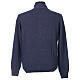 Blue In Primis zip jacket, 10% cashmere 40% merino wool s5