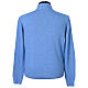 Giubbotto con zip In Primis 10% cashmere 40% lana merino azzurro s5