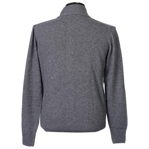 Blouson avec fermeture éclair anthracite In Primis 10% cachemire 40% laine mérinos 5