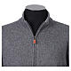 Giubbotto con zip antracite In Primis 10% cashmere 40% lana merino s2