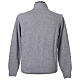 Grey jacket by In Primis with zip fastener, 10% cashmere 40% merino wool s5