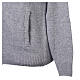 Chaqueta gris con cremallera In Primis 10% cachemira 40% lana merina s3