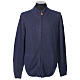 Chaqueta con cremallera In Primis azul tallas grandes 10% cachemira 40% lana merino s1