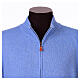Blue jacket In Primis, 10% cashmere 40% merino wool, plus sizes s2