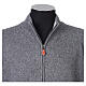Chaqueta 10% cachemira 40% lana merina antracita tallas grandes In Primis s2