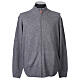 Blouson 10% cachemire 40% laine mérinos anthracite grandes tailles In Primis s1