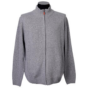 Chaqueta gris 10% cachemira 40% lana merina antracita tallas grandes In Primis