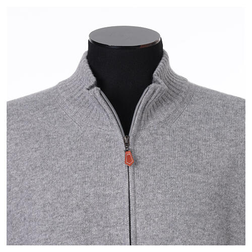 Chaqueta gris 10% cachemira 40% lana merina antracita tallas grandes In Primis 2