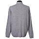 Chaqueta gris 10% cachemira 40% lana merina antracita tallas grandes In Primis s5