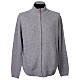 Blouson gris anthracite 10% cachemire 40% laine mérinos grandes tailles In Primis s1