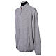 Blouson gris anthracite 10% cachemire 40% laine mérinos grandes tailles In Primis s4