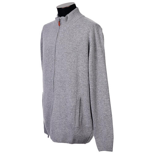 Casaco cinza 10% caxemira 40% lã merino antracite tamanhos grandes In Primis 4