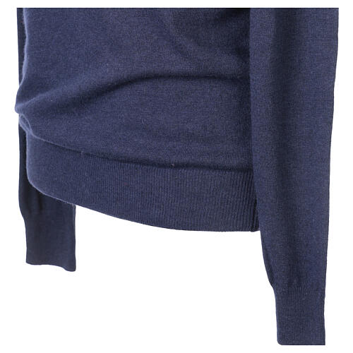 Pullover In Primis mod camionista blu 10% cashmere 40% lana merino 4