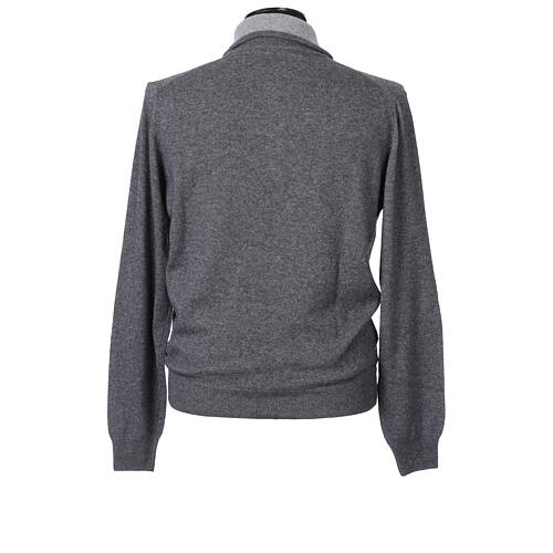 Pull anthracite camionneur 10% cachemire 40% laine mérinos In Primis 5