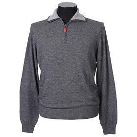 Pullover antracite camionista 10% cashmere 40% lana merino In Primis