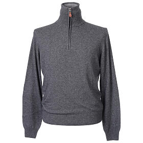 Pullover antracite camionista 10% cashmere 40% lana merino In Primis