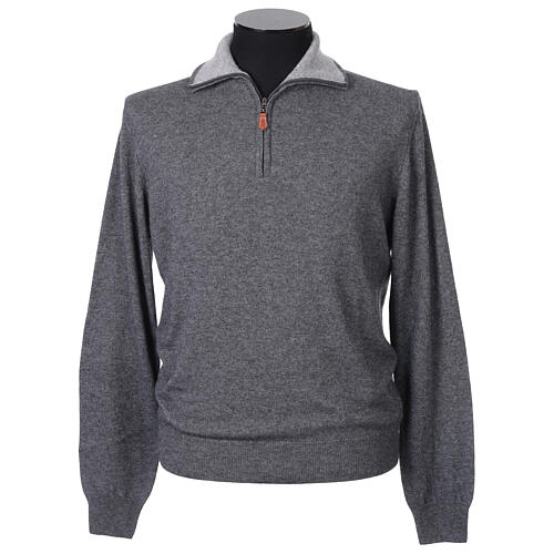 Pullover antracite camionista 10% cashmere 40% lana merino In Primis 1