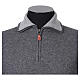 Anthracite Zip Sweater Trucker 10% Cashmere 40% Merino Wool by In Primis s3