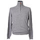 In Primis Gray Quarter Zip Pullover Sweater 10% Cashmere 40% Merino Wool s3