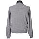 In Primis Gray Quarter Zip Pullover Sweater 10% Cashmere 40% Merino Wool s5